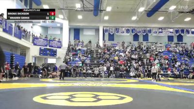 150 lbs Quarterfinal - Braden Gerke, Eastside vs Bronx Dickson, Indian Lake