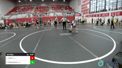 52-57 lbs Rr Rnd 2 - Lucy Chill, Perry Wrestling Academy vs Elena Newcomb, Noble Takedown Club