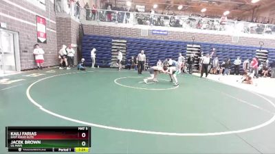 138 lbs Quarterfinal - Kaili Farias, East Idaho Elite vs Jacek Brown, Lil Mavs