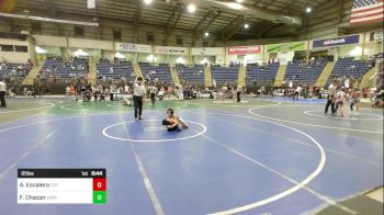 65 lbs Consi Of 8 #1 - Angel Escalera, Top Notch WC vs Francisco Chacon, Toppenish USA Wrestling