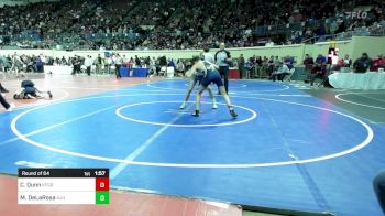 110 lbs Round Of 64 - Chance Dunn, Kingfisher YellowJackets vs Marcus DeLaRosa, Altus JH