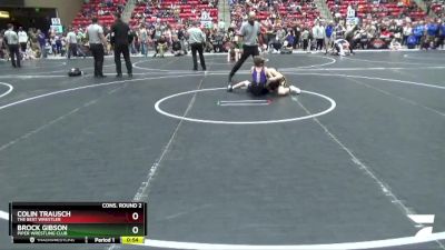 82 lbs Cons. Round 2 - Brock Gibson, Piper Wrestling Club vs Colin Trausch, The Best Wrestler