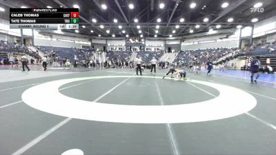 125 lbs Champ. Round 1 - Caleb Thomas, Campbellsville (Ky.) vs Tate Thomas, Truett-McConnell (Ga.)
