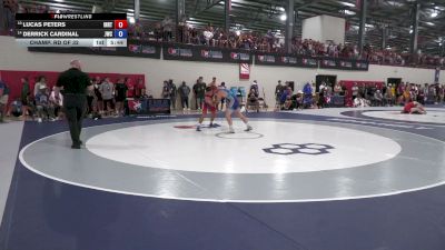 65 kg Champ. Rd Of 32 - Lucas Peters, Indiana RTC vs Derrick Cardinal, Jackrabbit Wrestling Club