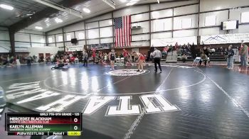 125 lbs Quarterfinal - Kaelyn Alleman, Sanderson Wrestling Academy vs Mercedez Blackham, Sanpete Girls Wrestling Club