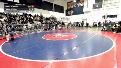 105 lbs Champ. Round 1 - Leila Rivera, El Toro vs Leila Romero, Rio Mesa