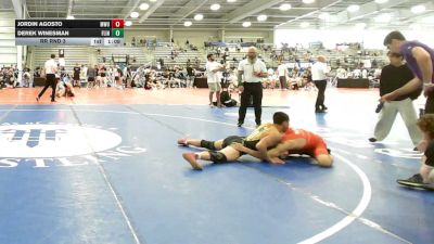 145 lbs Rr Rnd 3 - Jordin Agosto, MetroWest United Lightning - HSB vs Derek Winesman, Flint Tropics - HSB