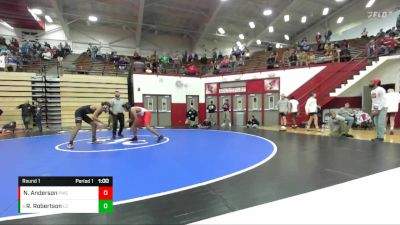140-150 lbs Round 1 - Ron Robertson, Lawrence Central vs Nate Anderson, Pike