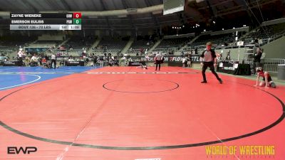 70 lbs Round Of 16 - Zayne Wieneke, Greater Heights Wrestling vs Emerson Euliss, Proving Grounds Wrestling