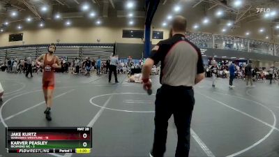 92 lbs Round 1 (4 Team) - Jake Kurtz, Warhawks Wrestling vs Karver Peasley, Richmond WC