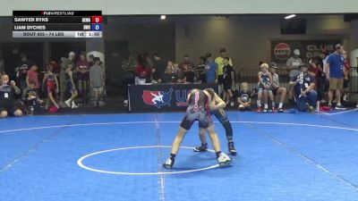 74 lbs Cons. Sub-rd Of 16 - Sawyer Ryks, Berge Elite Wrestling Academy vs Liam Dyches, Bartlesville Wrestling Club