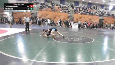 132 lbs Champ. Round 2 - Jason Paganos, Walnut vs Chad Baer, Newport Harbor