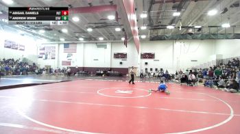 113 lbs Round Of 32 - Abigail Daniels, Putnam vs Andrew Irwin, Stafford