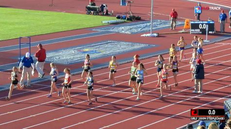 High School Girls' 2k Steeplechase, Heat 1