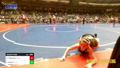 90 lbs Quarterfinal - Abigail Peterson, Big Game Wrestling Club vs Emily Hamil, Tough N Technical Wrestling Club