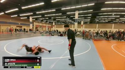 100 lbs Cons. Semi - Sy Stoute, North DeSoto Wrestling Academy vs Jude Avila, Texas