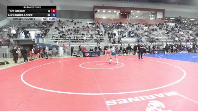 U23 Women - 68 lbs Champ. Round 2 - Liv Wieber, ID vs Alexandra Lopez, CA
