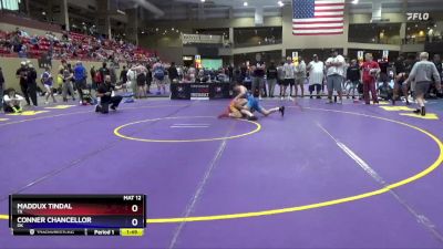 113 lbs Cons. Round 4 - Maddux Tindal, TX vs Conner Chancellor, OK