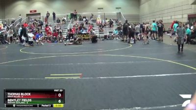 90 lbs Round 1 (6 Team) - Reed Wicker, Indiana Outlaws vs Ben Williamson, Ninja Killer