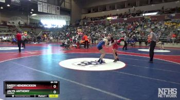 6A 110 lbs Cons. Round 1 - Jalyn Anthony, Conway vs Saedy Hendrickson, Cabot