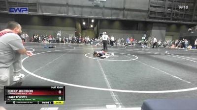 52 lbs Cons. Round 2 - Liam Torres, DC Wrestling Academy vs Rocky Johnson, Team Of Hard Knox