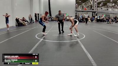 120 lbs Round 3 (4 Team) - Elijah Friend, Warhawks vs Brock Holmes, Mat Assassins Black