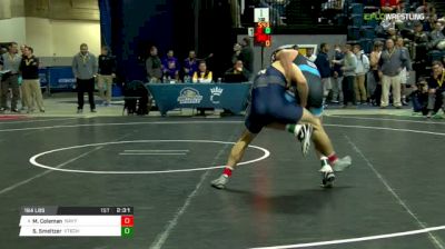 184 lbs Consi of 4 - Michael Coleman, Navy vs Stan Smeltzer, Virginia Tech