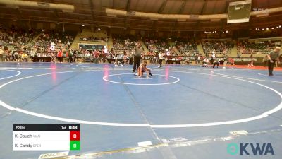52 lbs Consi Of 8 #1 - Klasen Couch, Vian Wrestling Club vs Kaiden Candy, Sperry Wrestling Club