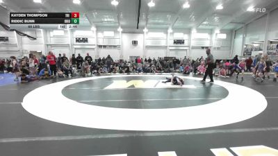 68 lbs Round Robin 3 - Kayden Thompson, Tri State Hammers - EL vs Riddic Bunn, Ohio Gold - Black - EL