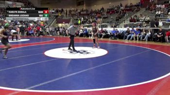 5A 115 lbs Quarterfinal - Breanna Lozano, Van Buren vs Kaelyn Zabala, MAUMELLE HIGH SCHOOL