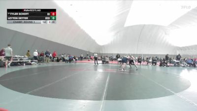 285 lbs Champ. Round 1 - Leyton Detter, Grand Valley State vs Tyler Schott, Bellarmine