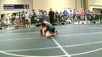 138 lbs Consi Of 64 #1 - Cyrus Czubek, Project 8 WC vs Carter Krupa, Brigade WC
