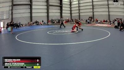 127 lbs Round 3 - Nevaeh Wilson, Midwest RTC vs Grace Storjohann, Grand View Wrestling Club