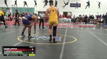 285 lbs Round 2 (12 Team) - Karson Richardson, University Of Wisconsin - Stevens Point vs Masen Joppich, St. Clair