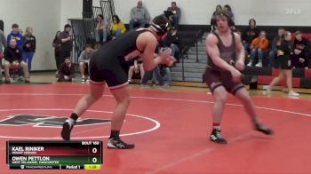 215 lbs Cons. Round 3 - Owen Pettlon, West Delaware, Manchester vs Kael Riniker, Mount Vernon