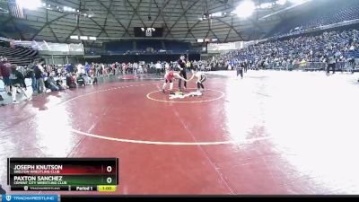 120 lbs 2nd Place Match - Paxton Sanchez, Cement City Wrestling Club vs Joseph Knutson, Shelton Wrestling Club