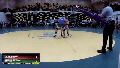 157 lbs Quarterfinal - Dominic Duvall, ROOTSTOWN vs Tyler Rowles, NORTH ROYALTON