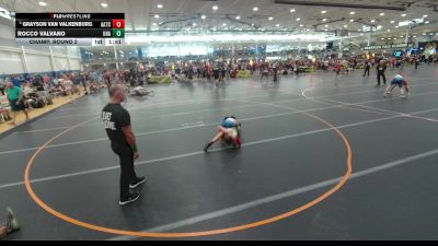 98 lbs Champ. Round 2 - Grayson Van Valkenburg, Unattached vs Rocco Valvano, Unattached