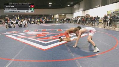106 lbs Round Of 64 - Luke Loren, CA vs Braylon Butts, NC