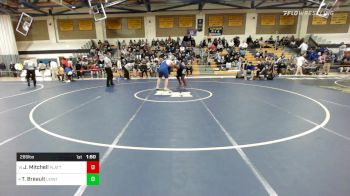 285 lbs Round Of 16 - Jahi Mitchell, Platt vs Timothy Breault, Lyman Mem/Windham Tech