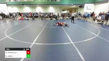 70 lbs Consi Of 8 #1 - Mateo Montanaro, MA vs Samuel Jones, TN