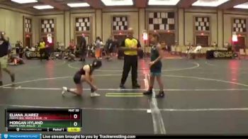 84 lbs Round 2 (8 Team) - Morgan Hyland, Misfits Dark Angles vs Eliana Juarez, Misfits Red, White,& Blue