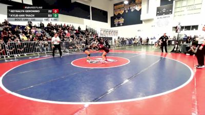 100 lbs 1st Place Match - Reynalyn Geronimo, Paloma Valley vs Kylie-Ann Thach, Eleanor Roosevelt