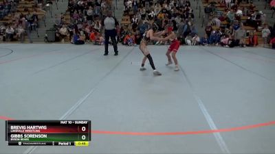 70 lbs Quarterfinal - Brevig Hartwig, Lakeville Wrestling vs Gibbs Sorenson, Byron Bears