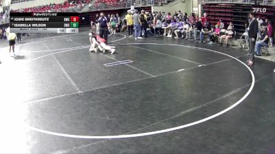 165 lbs Cons. Round 3 - Josie Breitkreutz, Ord Wresting Club vs Isabella Wilson, Scottsbluff Wrestling Club