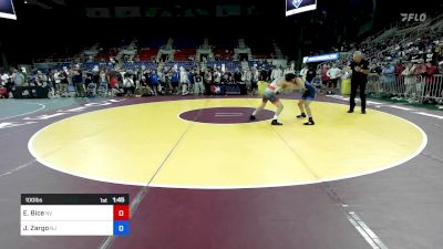 100 lbs Rnd Of 128 - Eric Bice, NV vs Julian Zargo, NJ