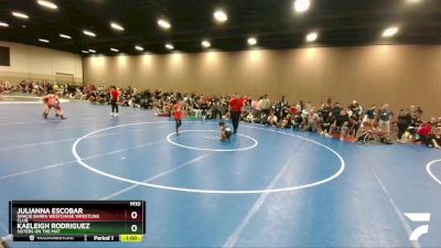 54-59 lbs Quarterfinal - Julianna Escobar, Gracie Barra Westchase Wrestling Club vs Kaeleigh Rodriguez, Sisters On The Mat