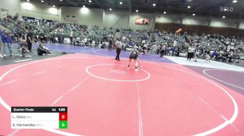 130 lbs Quarterfinal - Lilly Glass, Willits Grapplin Pack vs Abbigail Hernandez, Caldwell WC