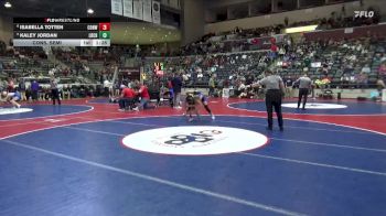 6A 100 lbs Cons. Semi - Kaley Jordan, Little Rock Central High School vs Isabella Totten, CONWAY HIGH SCHOOL