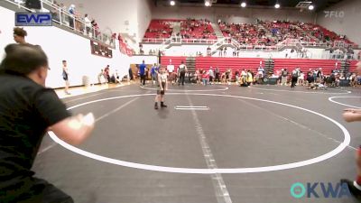 43 lbs Round Of 16 - Lincoln Ralston, Weatherford Youth Wrestling vs Cole Terrell, F-5 Grappling